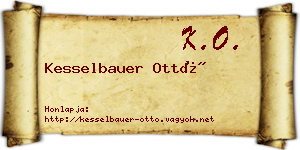 Kesselbauer Ottó névjegykártya